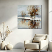 Winterlandschaft mit schönen Reflexionen II