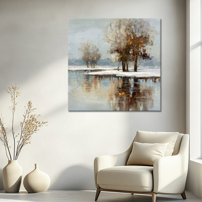 Winterlandschaft mit schönen Reflexionen II