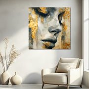 Elegante Frau Gold