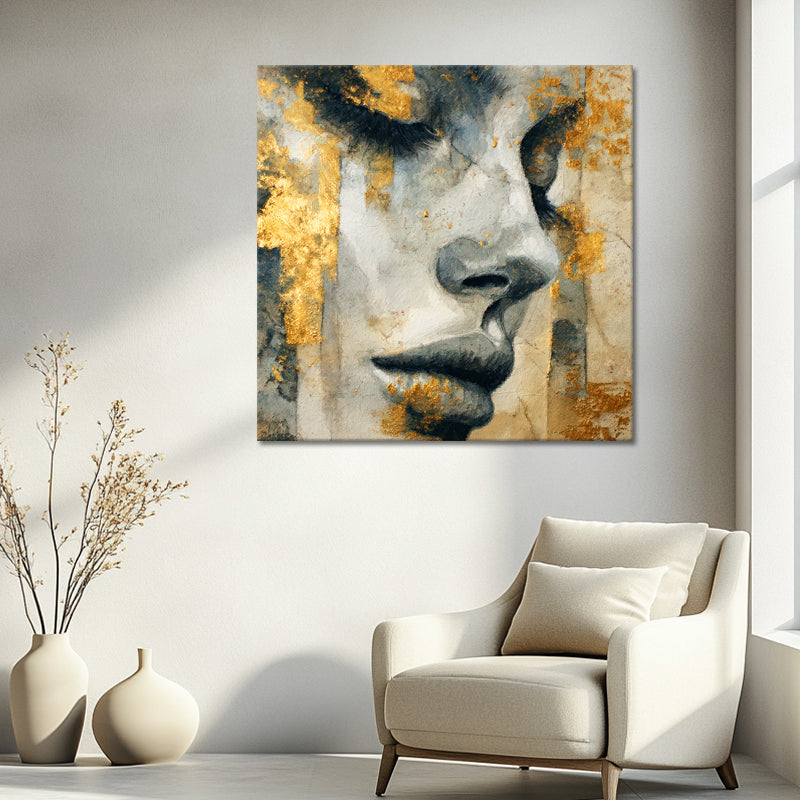 Elegante Frau Gold