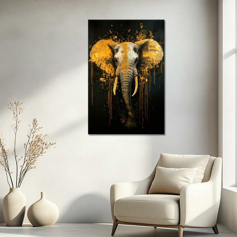 Elefant Abstraktes Kunstwerk
