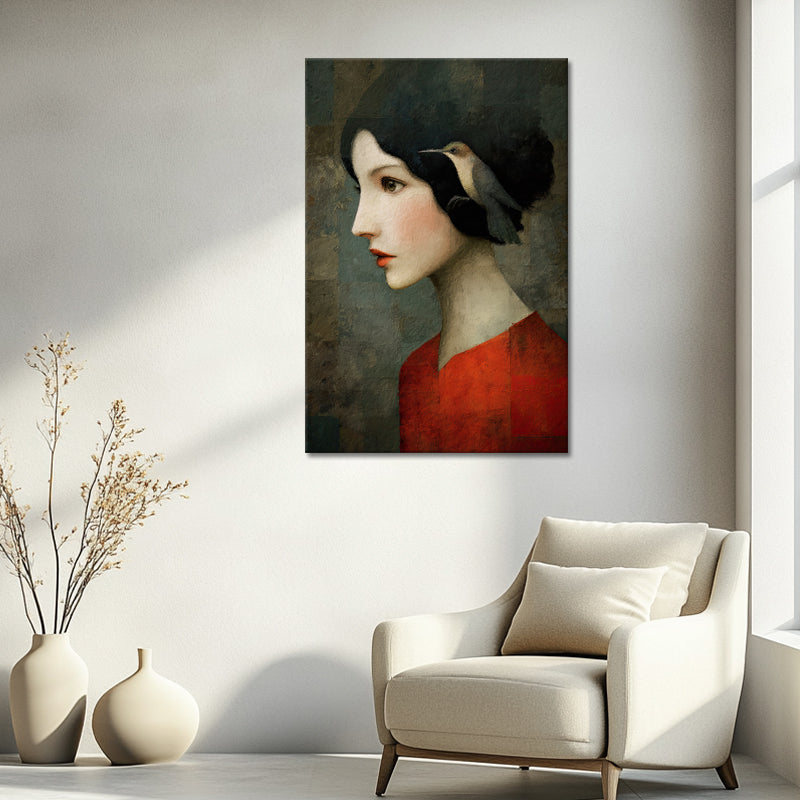 Kolibri-Frauen-Kunstwerk