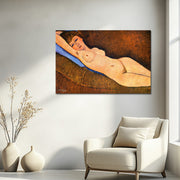Liegender Akt auf blauem Kissen - Amedeo Modigliani