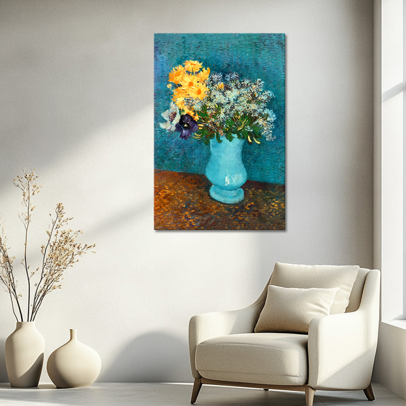 Vase mit Flieder, Margeriten und Anemonen - Van Gogh