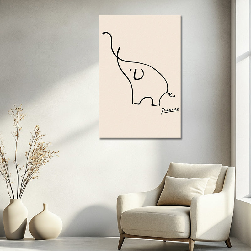 Skizze eines Elefanten - Picasso
