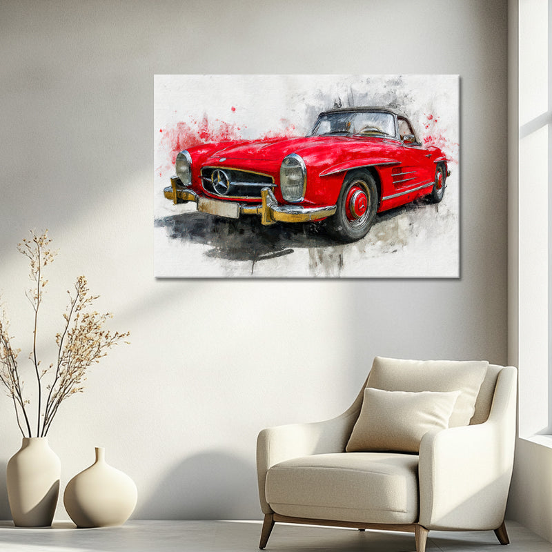 Roter Mercedes SL
