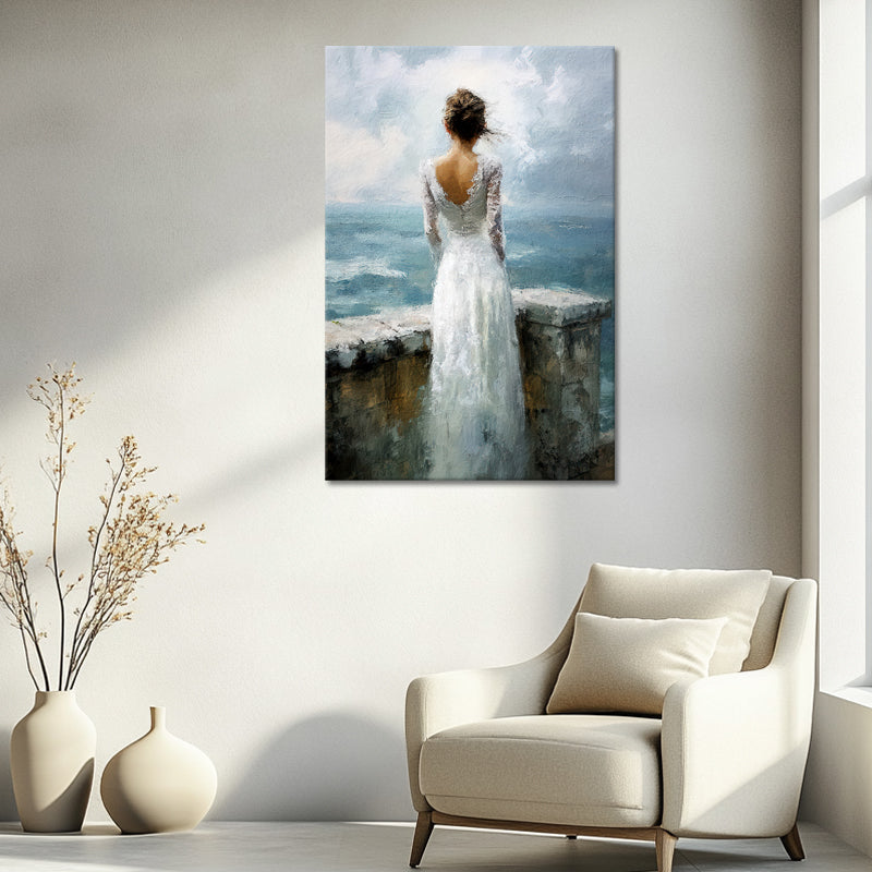 Frau am Meer