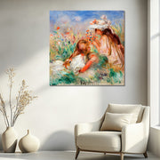 Mädchen im Gras - Pierre-Auguste Renoir