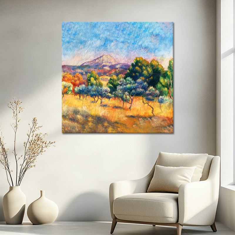 Landschaft bei Montagne Sainte-Victoire - Pierre-Auguste Renoir