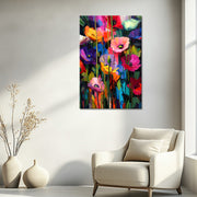 Kunstwerk bunte Blumen