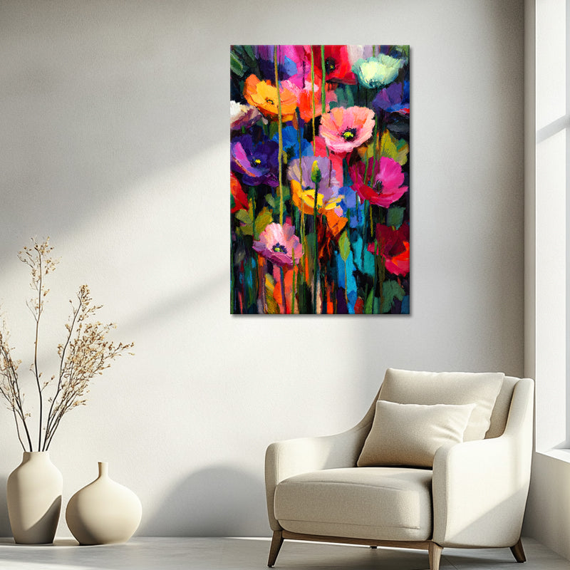 Kunstwerk bunte Blumen