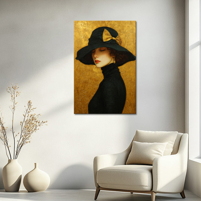 Elegante schwarze Mütze