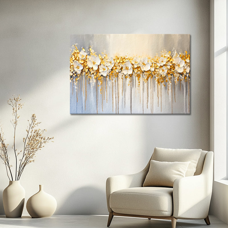 Abstraktes Blumengemälde