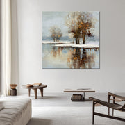 Winterlandschaft mit schönen Reflexionen II