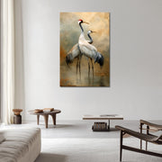 Kraniche Gemälde modern