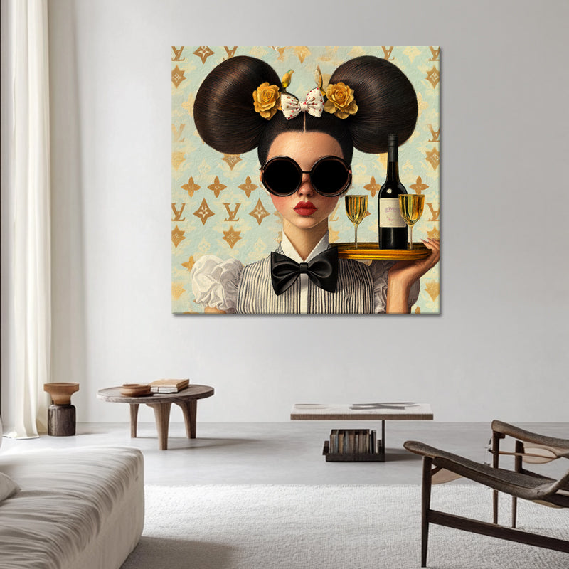 Modische Frau im Louis-Vuitton-Stil II