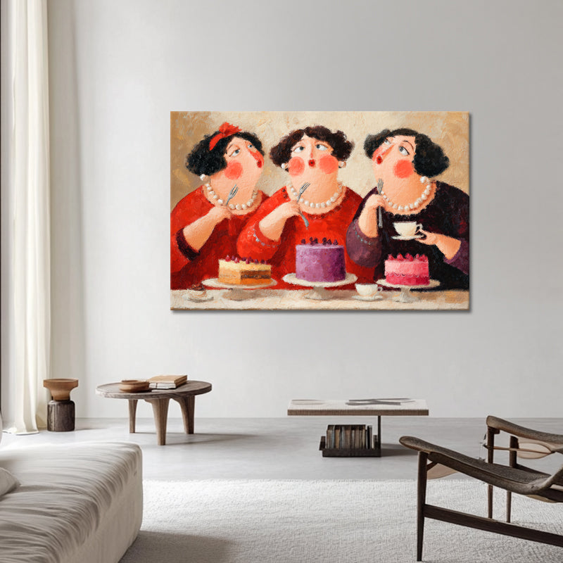 Drei Damen - Dicke Damen Kunst