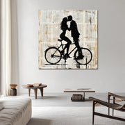 Kissen auf einem Fahrrad