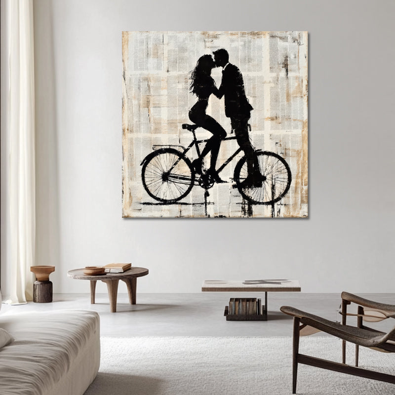 Kissen auf einem Fahrrad
