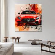 Abstrakter Mercedes AMG GT