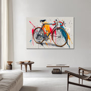 Altes Rennrad in Farbe