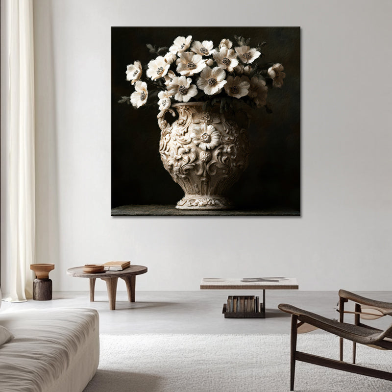 Art Vase mit Blumen I