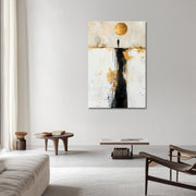 Mensch unter dem Goldenen Mond
