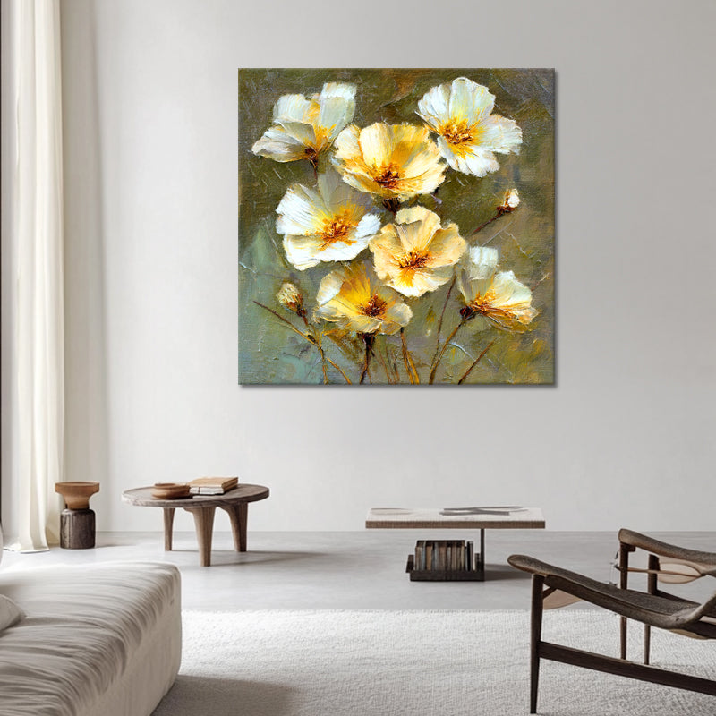 Abstrakte weiße Blumen