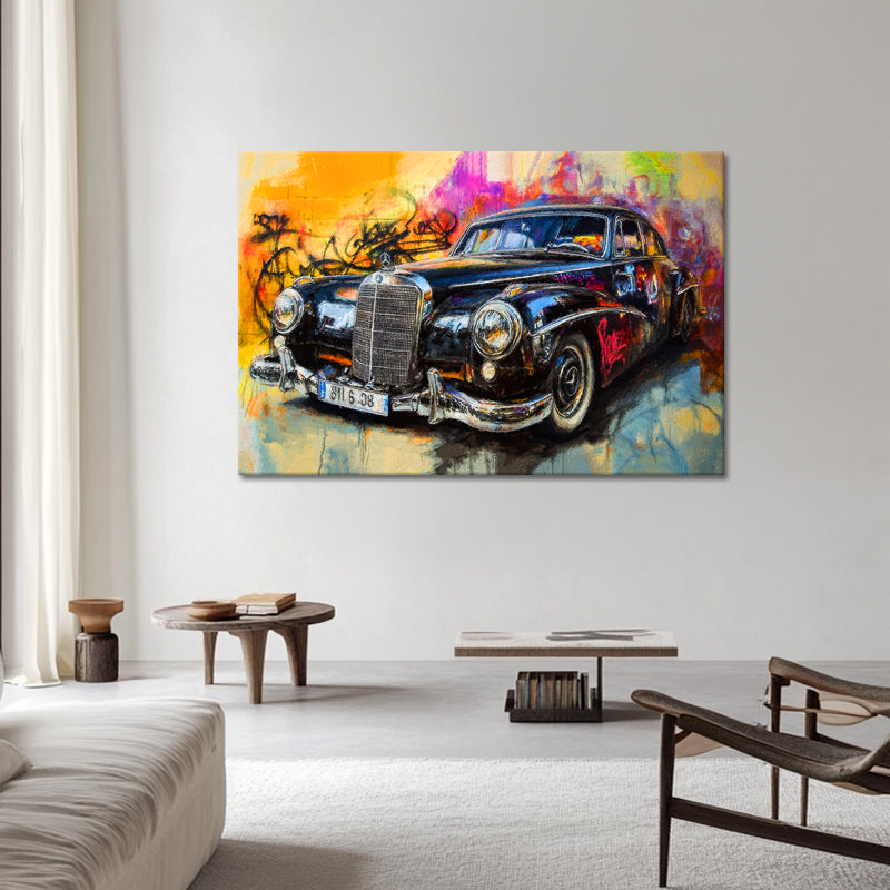 Gemälde Mercedes Oldtimer II