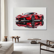 Gemälde Ferrari-Rot