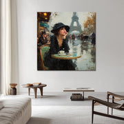 Stilvolle Frau in Paris