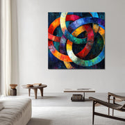 Kunst mit abstrakten Formen