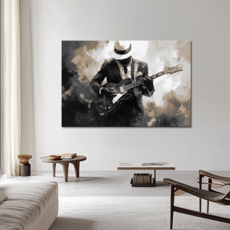 Gitarre spielendes Kunstwerk