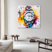 Buntes Rolex-Gemälde