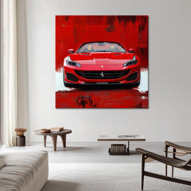 Ferrari Portofino Gemälde
