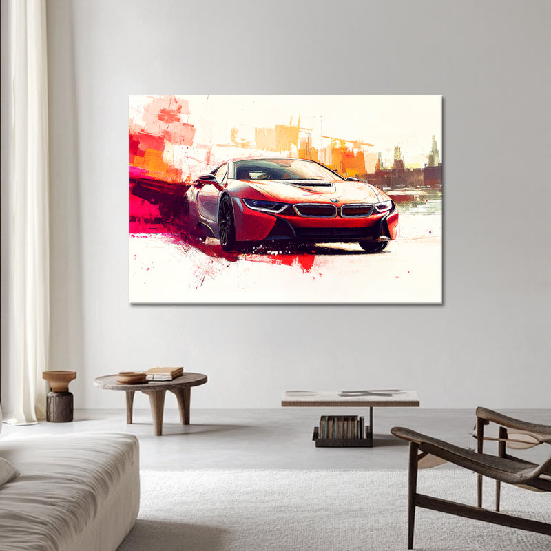Abstrakter BMW i8