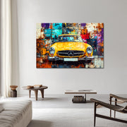 Gelber Vintage-Mercedes