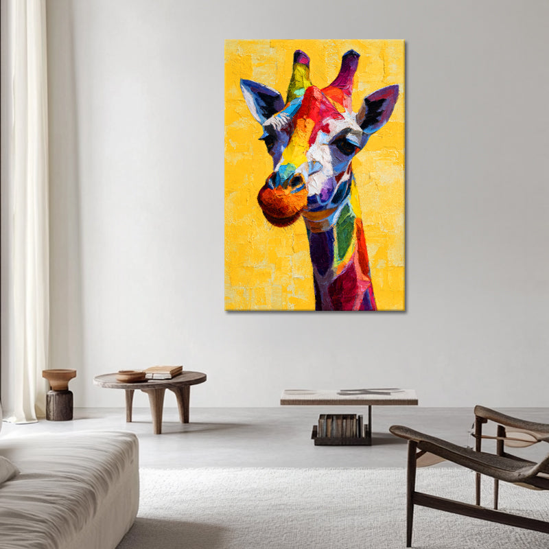Giraffe in Farbe
