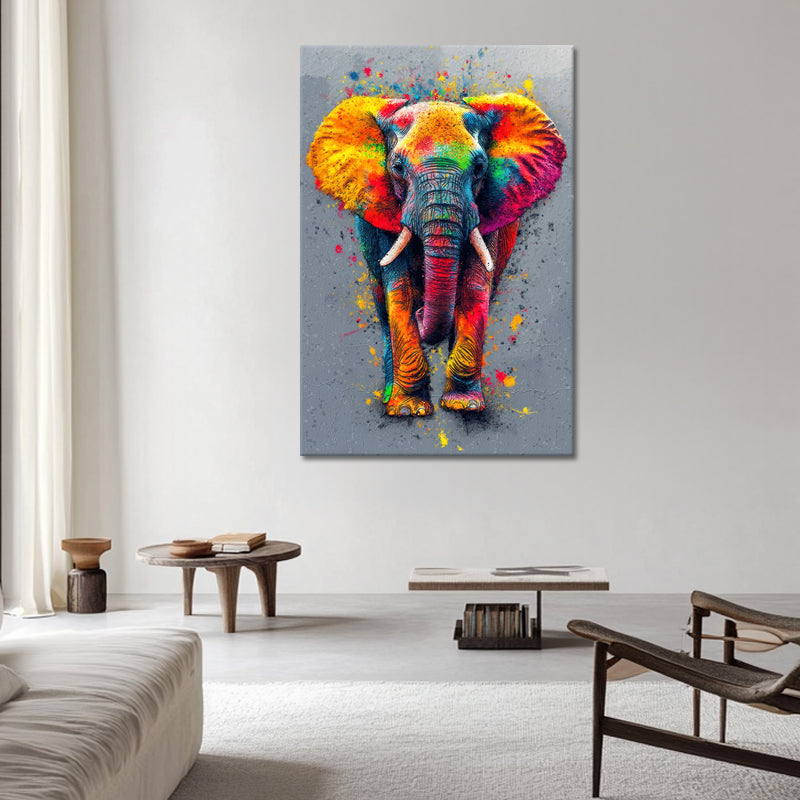 Elefant in Mischfarbe
