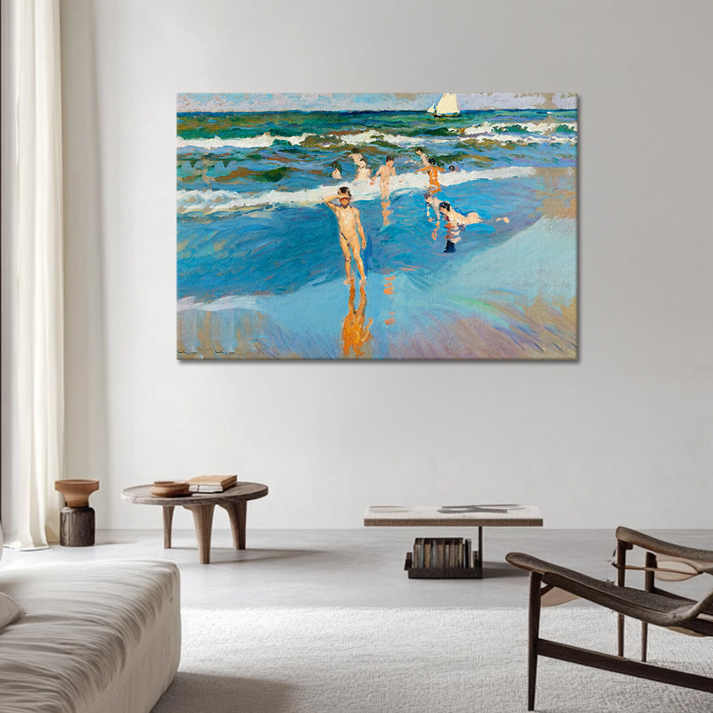 Kinder am Meer, Strand von Valencia – Joaquín Sorolla
