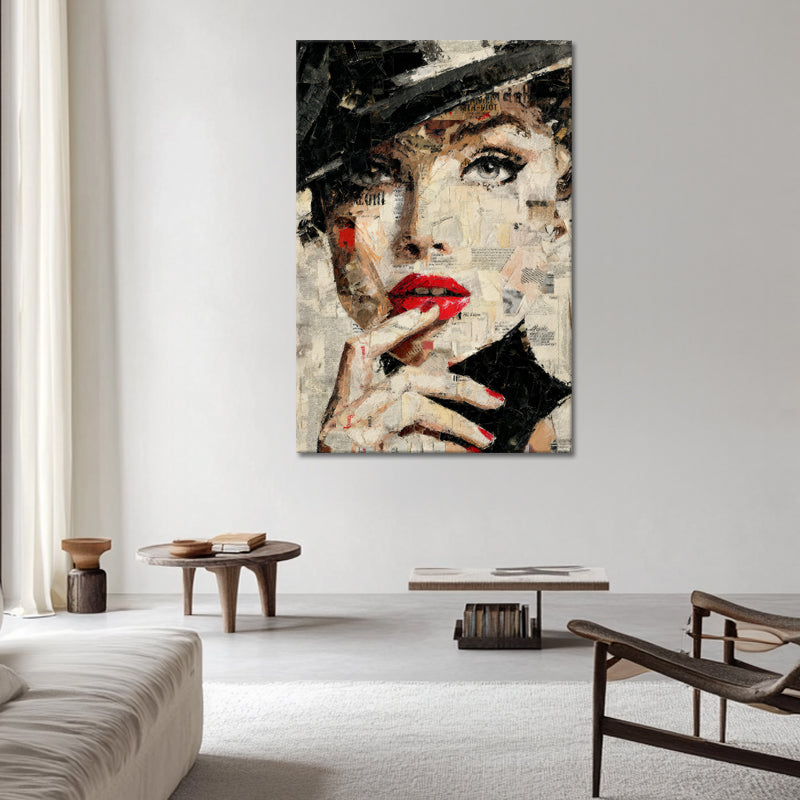 Collage-Kunst Frau
