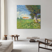 Bauernhof in einem Kornfeld - Van Gogh