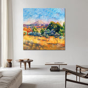 Landschaft bei Montagne Sainte-Victoire - Pierre-Auguste Renoir