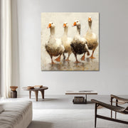 Vier Gänse