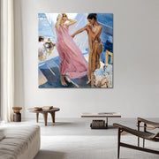 Nach dem Baden - Joaquín Sorolla