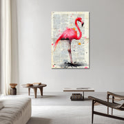 Flamingo-Zeitungskunst