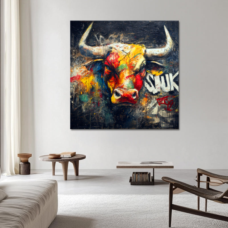 Stier in Pop-Art