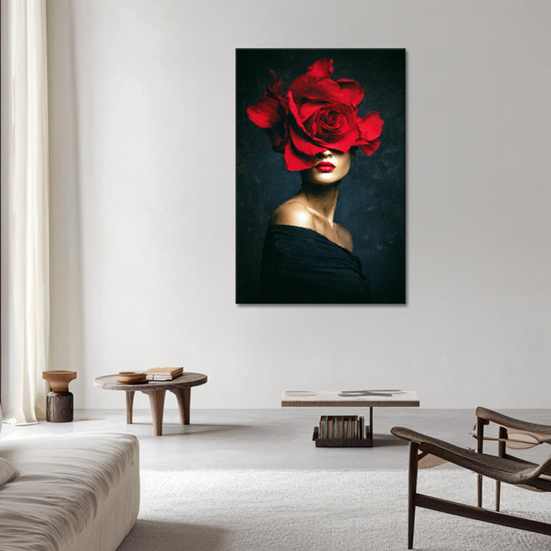 Die Frau und die Blume