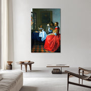 Dame und zwei Herren - Johannes Vermeer