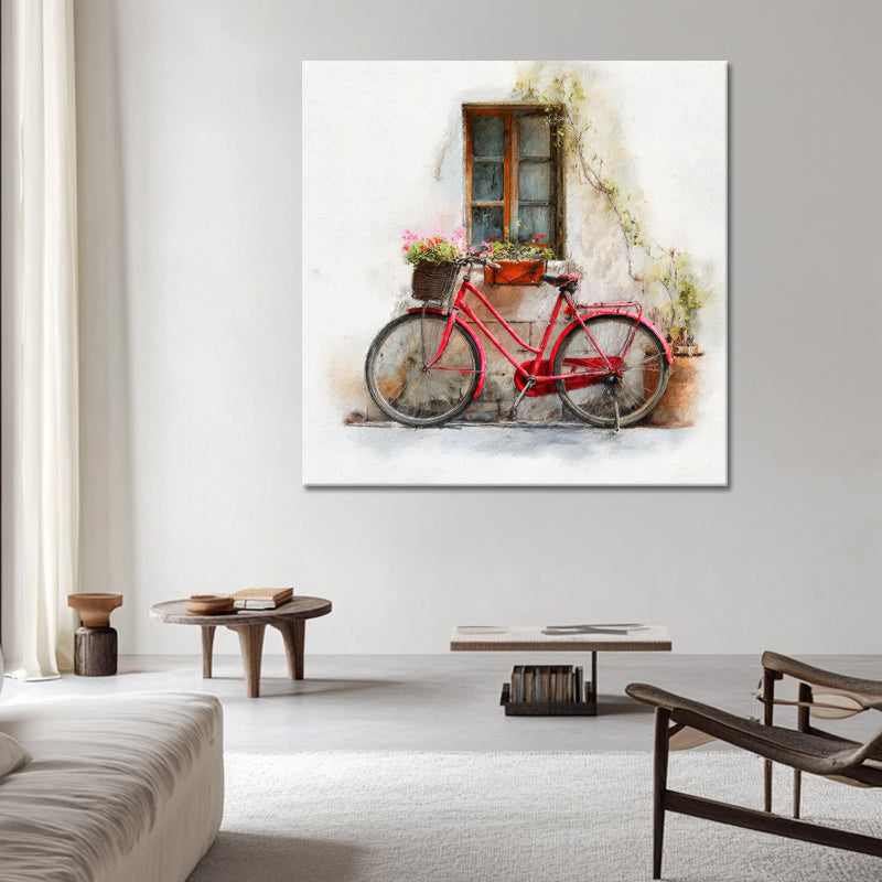 Fahrrad mit Blumen Kunst II